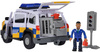 STRAŻAK SAM JEEP POLICYJNY FIGURKA MALCOLM SAMOCHÓD TERENOWY I AKCESORIA