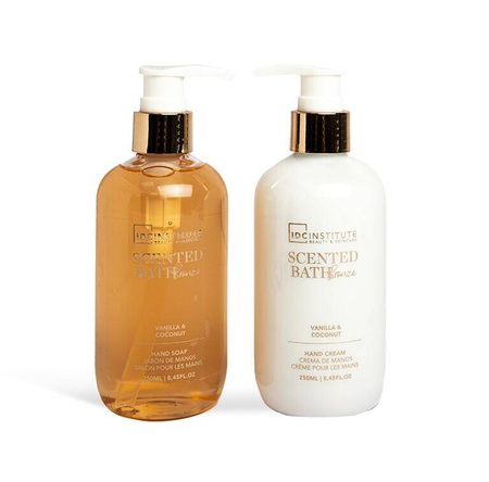 ZESTAW PREZENTOWY ŚWIĄTECZNY MYDŁO KREM DO RĄK BALSAM KOKOS WANILIA