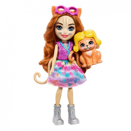 ENCHANTIMALS ZESTAW DOMEK AUTO MOBILNE STUDIO MODY+ LALKA KOTEK HPB34