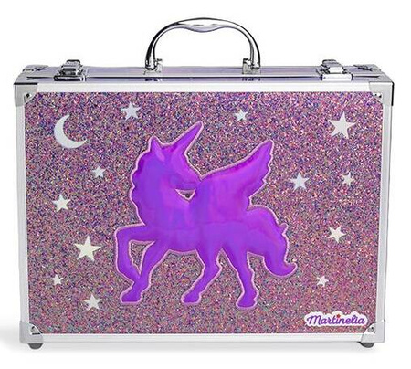 GALAXY DUŻY KUFEREK DO MAKIJAŻU XL KOSMETYKI DLA DZIECI JEDNOROŻEC WALIZKA