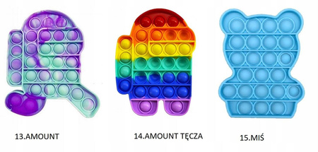 POP IT ZABAWKA ANTYSTRESOWA FIDGET TOYS RÓŻNE