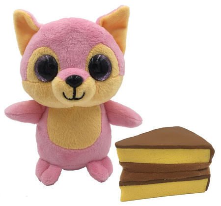 CIASTKA PACHNĄCE CIASTKO MUFFINKA PLUSZAK DZIECI MASKOTKA DWUSTRONNA