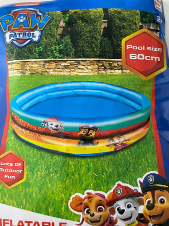 PSI PATROL PIESKI BASEN BASENIK DMUCHANY BRODZIK DLA DZIECI 2 KOMORY