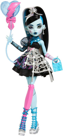 MONSTER HIGH FRANKIE STEIN STRASZYSŁODKIE URODZINY LALKA 27 CM + AKCESORIA