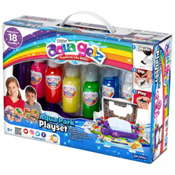 AQUA GELZ DUŻY ZESTAW KREATYWNY AQUA PARK FIGURKI 3D 6 ŻELI + AKCESORIA