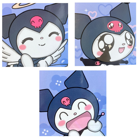 PLECAK SZKOLNY KUROMI TORNISTER PRZYPINKI Klasy 1-3 BRELOK 3-9