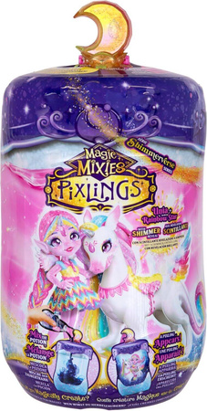 Magic Mixies Pixlings Shimmerverse Pixling LALKA + JEDNOROŻEC DUŻY ZESTAW