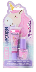 MARTINELIA JEDNOROŻEC UNICORN ZESTAW LAKIER DO PAZNOKCI BŁYSZCZYK DO UST