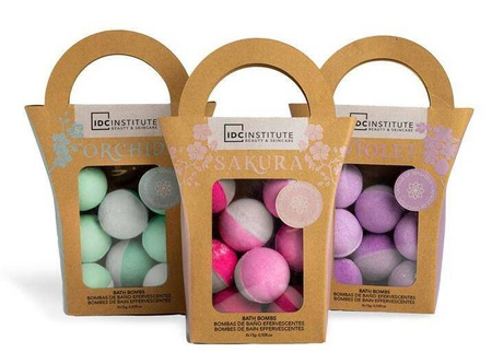 IDC ZESTAW KULE MUSUJĄCE DO KĄPIELI VIOLET FIOŁKI 8 szt FIOLETOWE