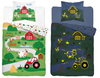 TRAKTOR FARMA KROWA POŚCIEL ŚWIECĄCA W CIEMNOŚCI ŚWIECI 160X200