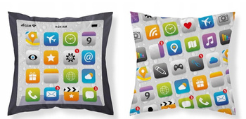 POSZEWKA NA PODUSZKE TELEFON SMARTFON 40 x 40 cm + WKŁAD