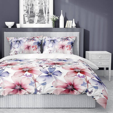 POŚCIEL KWIATY KWIATKI WZORY BAWEŁNIANA BAWEŁNA DO SYPIALNI 160X200