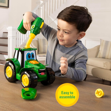 TOMY JOHN DEERE ZBUDUJ TRAKTOR JOHNNY 46655 WKRĘTARKA ZESTAW MAJSTERKOWANIA