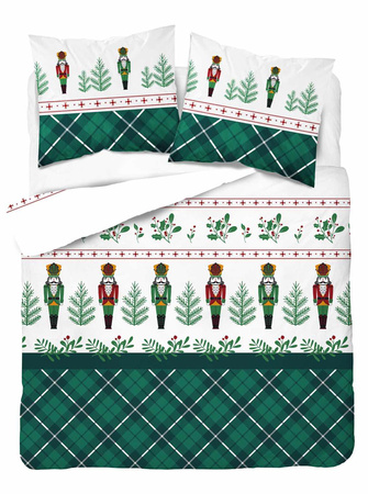 POŚCIEL ŚWIĄTECZNA ŚWIĘTA DZIADEK BAWEŁNA FLANELOWA FLANELA 220X200