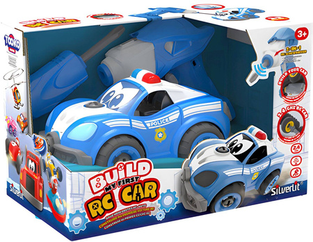 POLICJA AUTO DO SKRĘCANIA ROZKRĘCANIA MAŁY MECHANIK RC STEROWANY DŻWIĘKI