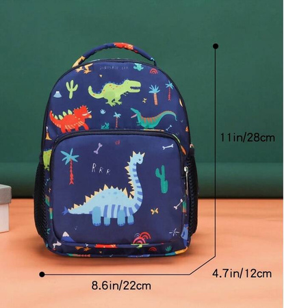 DINOZAURY DINOZAUR PLECAK PLECACZEK DLA DZIECI PRZEDSZKOLA