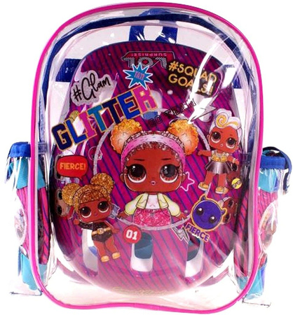 LOL MGA ZESTAW KASK 4 OCHRANIACZE ROWER PLECAK