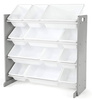 BIAŁY SZARY SIWY REGAŁ ORGANIZER POJEMNIKI DZIECI