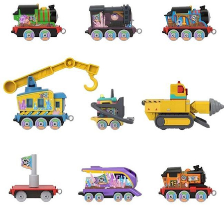 TOMEK I PRZYJACIELE 9 SZT METALOWYCH POJAZDÓW LOKOMOTYWA ZESTAW TAJEMNICA