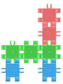 Klocki konstrukcyjne CLICS  26 el. Junior CZ123