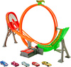 HOT WHEELS KASKADERSKI TOR SAMOCHODOWY zestaw tory pętla z napędem +5 autek
