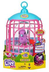LITTLE LIVE PETS INTERAKTYWNY PTASZEK + KLATKA ŚWIECI