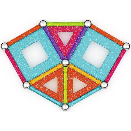 GEOMAG KLOCKI MAGNETYCZNE GLITTER BROKATOWE RECYCLED GM535