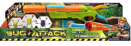 X-SHOT BUG ATTACK ZURU ELIMINATOR ROBAL + FIGURKI