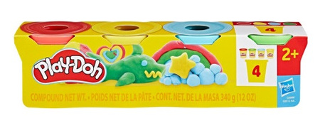 PLAY DOH CIASTOLINA zestaw 4 kolorowych tub G0688 Hasbro