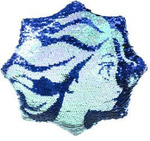 KRAINA LODU PODUSZKA JASIEK 30X30 CEKINY DZIECI