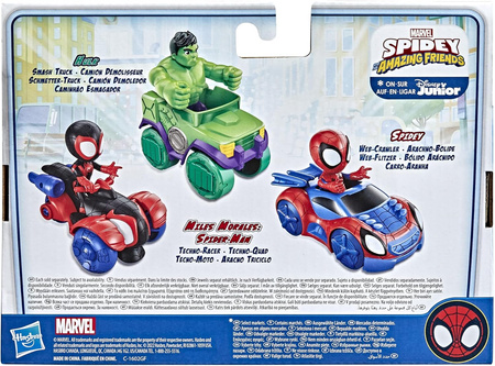 MARVEL SPIDEY I SUPER-KUMPLE FIGURKA MILES MORALES Z POJAZDEM TECHNO RACER