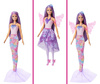 Lalka BARBIE 3 w 1 MAGICZNA WRÓŻKA Księżniczka Syrenka JCP74