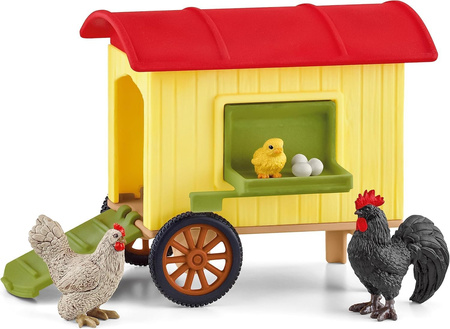 Figurki Schleich 42572 Farm Przenośny kurnik Zestaw figurek Gospodarstwo