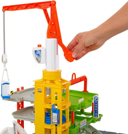 MATCHBOX ZESTAW PRAWDZIWE PRZYGODY PLAC BUDOWY DŹWIG ŚWIATŁO DŹWIĘK