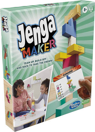 HASBRO GRA ZRĘCZNOŚCIOWA JENGA MAKER DREWNIANA