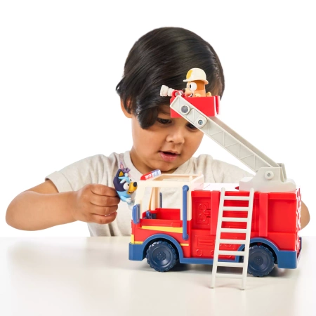 BLUEY BINGO WÓZ STRAŻACKI FIRETRUCK AUTO POJAZD FIGURKI