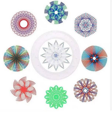 SPIROGRAF MEGA ZESTAW KREATYWNY PISAKI DO RYSOWANIA 3D SZABLONY