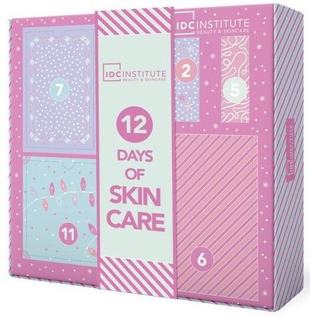 IDC KALENDARZ ADWENTOWY ŚWIĘTA ZESTAW KOSMETYKÓW MASECZKI POMADKI 12 DNI