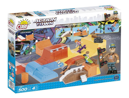 KLOCKI ACTION TOWN MEGA SZALONY SKATEPARK 500 el.