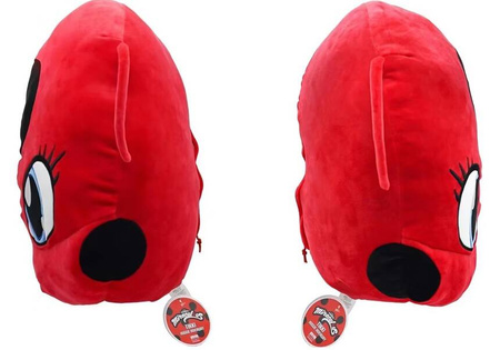 MIRACULUM BIEDRONKA I CZARNY KOT PODUSZKA MASKOTKA KWAMI TIKKI 40CM