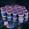 GALAXY SLIME ZABAWKI SENSORYCZNE ZESTAW KOSMICZNYCH GLUTÓW GLUTY  36 SZT