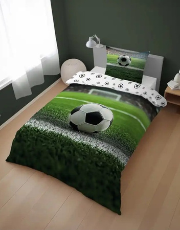 PIŁKA NOŻNA FOOTBALL BRAMKA GOL PIŁKI POŚCIEL BAWEŁNA 160X200