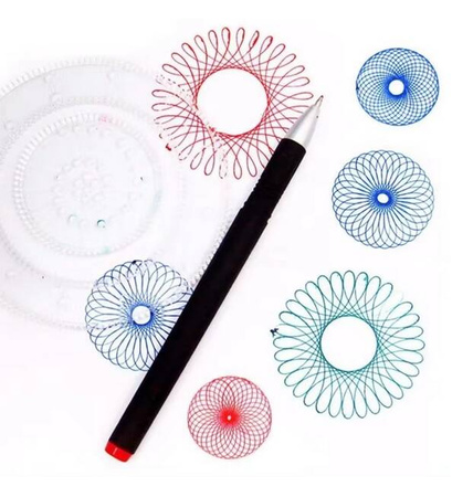 SPIROGRAF MEGA ZESTAW KREATYWNY PISAKI DO RYSOWANIA 3D SZABLONY