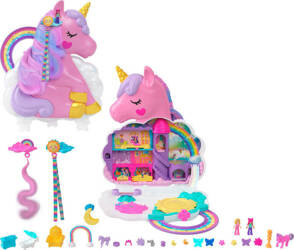 POLLY POCKET ZESTAW JEDNOROŻEC UNICORN SALON PIĘKNOŚCI MATTEL HKV51