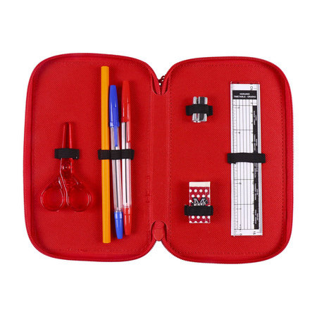 MYSZKA MINNIE PIÓRNIK TRZYKOMOROWY Z WYPOSAŻENIEM