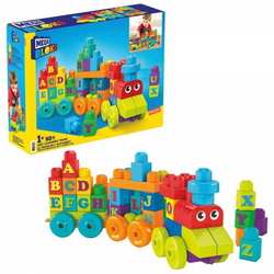 MEGA BLOKS KLOCKI PIERWSZY POCIĄG ABC Z LITERKAMI DXH35