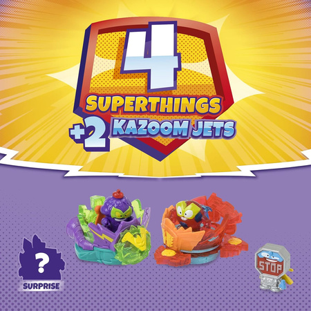 SUPER THINGS ZINGS SERIA 9 THINGS 4 FIGURKI 2 JETY