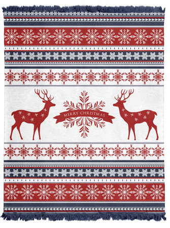 CIEPŁY KOC ŚWIĄTECZNY ŚWIĘTA PLED NARZUTA 150X200