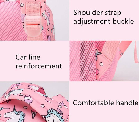 JEDNOROŻEC PLECAK PLECACZEK KIESZONKI DZIECI