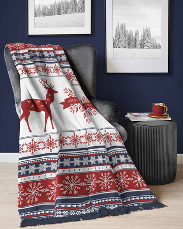 CIEPŁY KOC ŚWIĄTECZNY ŚWIĘTA PLED NARZUTA 150X200